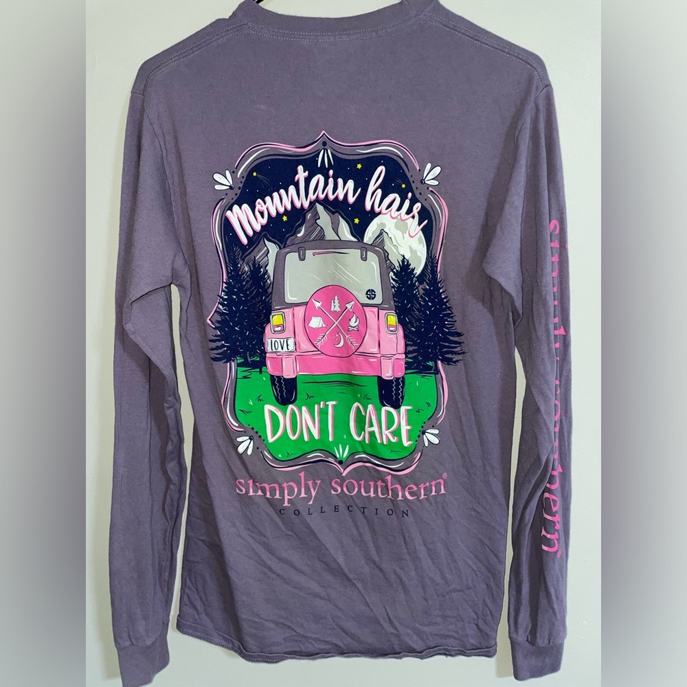 Simply Southern Printed Long Sleeve Shirt Small